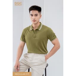 Áo Polo Nam Ngắn Tay DGC Dáng Suông Có Xẻ Sườn, Vải Than Dừa Kháng Khuẩn Thoáng Mát - SAPBC14M 6
