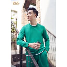 Áo Nỉ Quần Nỉ Nam Cổ Tròn DGC - Kiểu Dáng Năng Động, Thoải Mái - WATBBB03M + WQNBBB03M 2