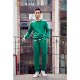 Áo Nỉ Quần Nỉ Nam Cổ Tròn DGC - Kiểu Dáng Năng Động, Thoải Mái - WATBBB03M + WQNBBB03M 4