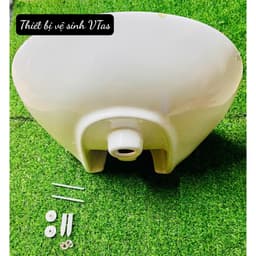 bồn rửa mặt Hàn Quốc VT03, lavabo chất liệu men sứ NaNo chống ố , chống bám bẩm tặng ốc treo chậu 6