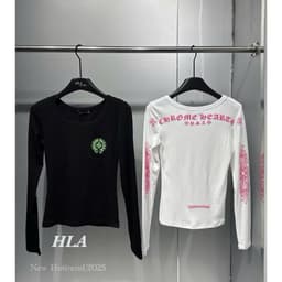 Áo thun ôm body tay dài thắt eo in chữ thập phong cách thu đông PHOENIX.STORE 7