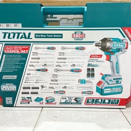 Bộ 152 dụng cụ sữa xe và  máy siết buloong 500N/m không chổi than dùng pin 20V Total THKTHP31522 3