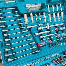 Bộ 152 dụng cụ sữa xe và  máy siết buloong 500N/m không chổi than dùng pin 20V Total THKTHP31522 4