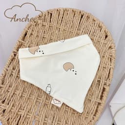 Sét 5 Yếm Tam Giác Anchee cho bé Chất Petit Có Cúc Bấm Cho Bé ( freesize 0M - 2 tuổi) 8