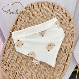 Sét 5 Yếm Tam Giác Anchee cho bé Chất Petit Có Cúc Bấm Cho Bé ( freesize 0M - 2 tuổi) 7