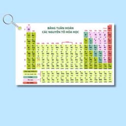 Móc khoá Bảng Tuần Hoàn các nguyên tố Hoá Học mới nhất bằng nhựa mica 2