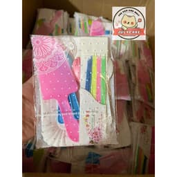 [COMBO 10] Bộ Dao dĩa, đĩa giấy ăn bánh kem, bánh sinh nhật (1 Bộ dành cho 10 phần ăn, sử dụng 1 lần) 4