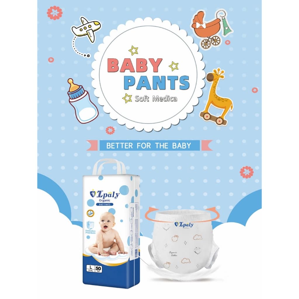 Tã Bỉm trẻ em IPALY ORGANIC 50 miếng thấm hút ổn, mềm mỏng, siêu tốt,giá rẻ tiết kiệm