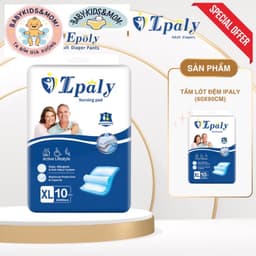 TẤM LÓT ĐỆM IPALY CHO NGƯỜI GIÀ, BỆNH NHÂN VÀ PHỤ NỮ SAU SINH SIZE XL 60_90cm túi 10 miếng 5
