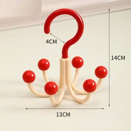 COMBO 3 Móc Treo Quần Áo Xoay 360 Độ Linh Hoạt Tiết Kiệm Không Gian Móc Treo 6 Nhánh Bi # 9