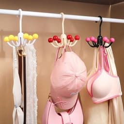 COMBO 2 Móc Treo Quần Áo 6 Nhánh Bi Xoay 360 Độ Móc Treo Quần Áo Tiết Kiệm Không Gian # 6