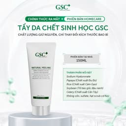 Tẩy da chết mặt Phiên bản HOMECARE - GSC Natural Peeling 150ml dạng kem, an toàn cho mọi loại da 5