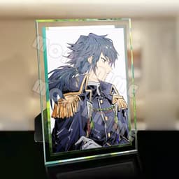 (Kèm ảnh) Khung kính in hình THANH GƯƠM DIỆT QUỶ KIMETSU NO YAIBA ver QUÂN PHỤC anime chibi trang trí để bàn 2 size 2