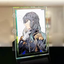 (Kèm ảnh) Khung kính in hình THANH GƯƠM DIỆT QUỶ KIMETSU NO YAIBA ver QUÂN PHỤC anime chibi trang trí để bàn 2 size 4