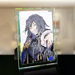 (Kèm ảnh) Khung kính in hình THANH GƯƠM DIỆT QUỶ KIMETSU NO YAIBA ver QUÂN PHỤC anime chibi trang trí để bàn 2 size 5