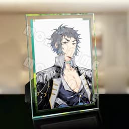 (Kèm ảnh) Khung kính in hình THANH GƯƠM DIỆT QUỶ KIMETSU NO YAIBA ver QUÂN PHỤC anime chibi trang trí để bàn 2 size 7