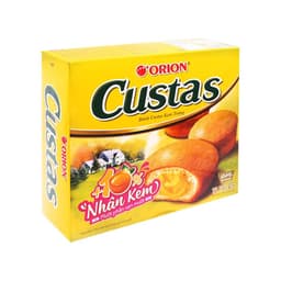 Hộp Bánh Custas Orion Kem Trứng, Ít Đường, Đủ Vị 282g (12 Gói) 2
