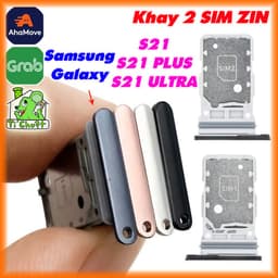 [2 SIM] Khay Đựng Sim Thay Thế cho Samsung S21 / S21 PLUS / S21 ULTRA ZIN Chính Hãng 1