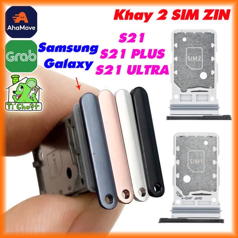[2 SIM] Khay Đựng Sim Thay Thế cho Samsung S21 / S21 PLUS / S21 ULTRA ZIN Chính Hãng