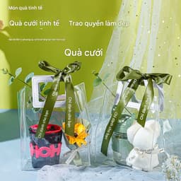 🎁 Set Quà Tặng 20/10 Ly Thuỷ Tinh Trong Suốt Cao Cấp – Kèm Ống Hút, Hộp Sang Trọng,Set Quà Tặng Ly Thuỷ Tinh 4