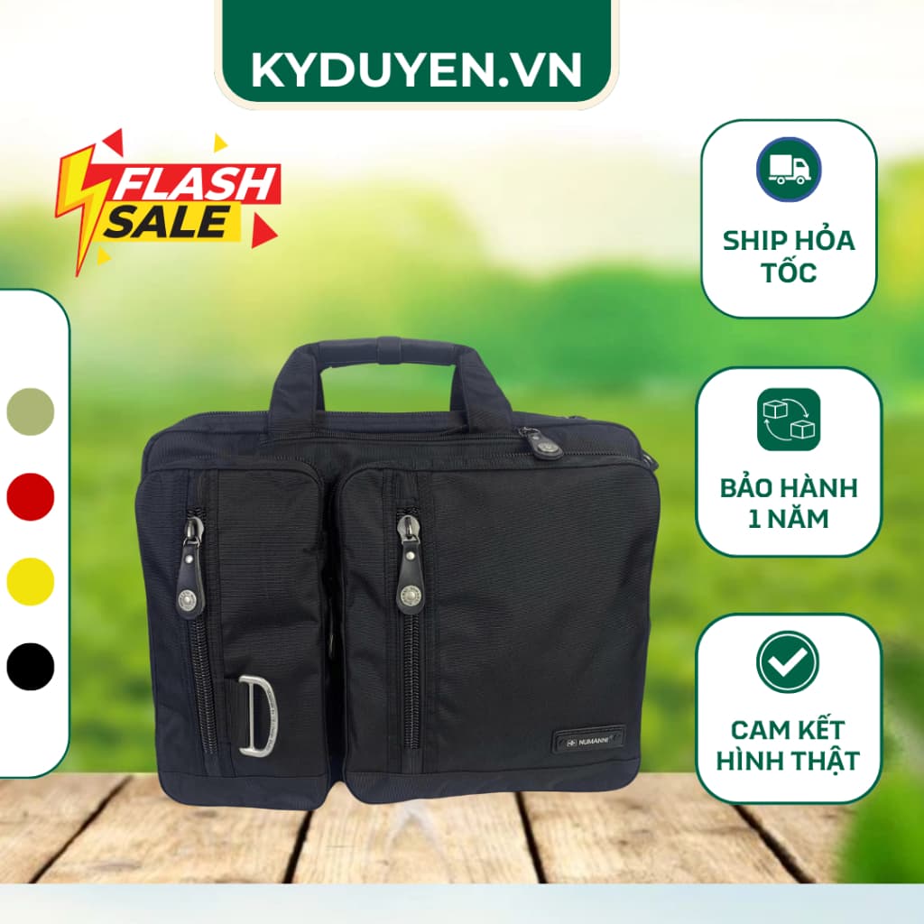 Túi Xách Công Sở Nam Nữ CHÍNH HÃNG Numanni 356 – Túi Đựng Laptop 15.6 inch Đa Năng, Chống Sốc, Chống
