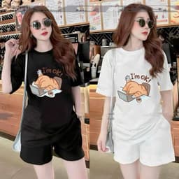 Áo thun slogan I'M OK – Hình in dễ thương unisex nam nữ, chất cotton 100% 1