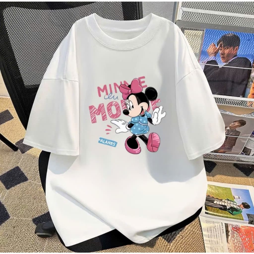 Áo thun IN HÌNH CHUỘT MICKEY unisex nam nữ, chất cotton 100%
