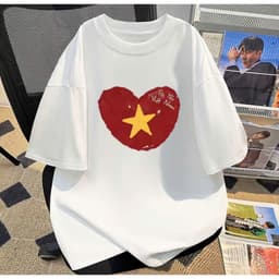 Áo thun in hình TRÁI TIM VIỆT NAM unisex nam nữ, chất cotton 100% 6