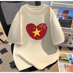 Áo thun in hình TRÁI TIM VIỆT NAM unisex nam nữ, chất cotton 100% 4