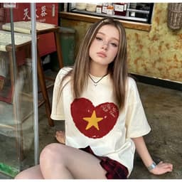 Áo thun in hình TRÁI TIM VIỆT NAM unisex nam nữ, chất cotton 100% 5