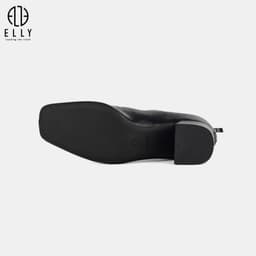 [Tặng hộp 20.10] Boot cao gót nữ ELLY EGM218 da microfiber gót 5.5cm thanh lịch cao cấp 7