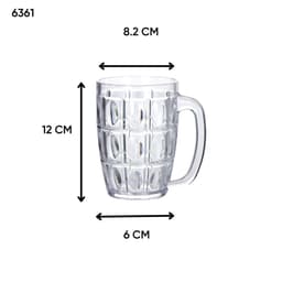 Cốc Uống Nước Nhựa, Cốc Bầu Uống Bia Việt Nhật 6259/6361/4, Ly Nhựa Giả Thuỷ Tinh Bền Đẹp - DOMUS 2