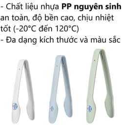 Kẹp Gắp Đá Việt Nhật 2845/6/7, Kẹp Gắp Thức Ăn Nhựa PP An Toàn - DOMUS 3