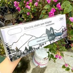 Bộ Chuyển Đổi Cưa Xích Gắn Máy Mài Thành Máy Cưa Gỗ, Có bình dầu tự động, Lưỡi cưa xích, Bộ lam xích 4