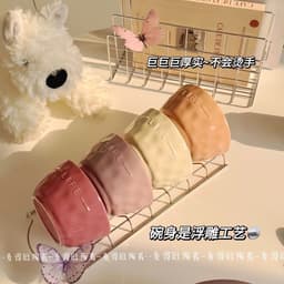 Set 4 Bát Kèm 4 Thìa LIFE Màu Pastel Xinh Xỉu 5