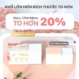 Thùng giấy ăn rút Sương Mai Topgia 460 tờ dập vân 4D, thùng 10/20 bịch - Tạp hoá Gemgem 3