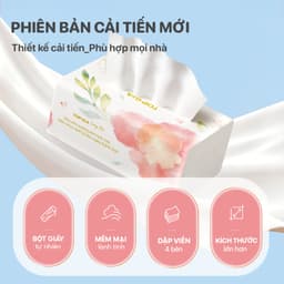 Thùng giấy ăn rút Sương Mai Topgia 460 tờ dập vân 4D, thùng 10/20 bịch - Tạp hoá Gemgem 4