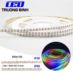 ĐÈN LED FULL MÀU 160LED 144LED ARGB NEOPIXEL WS2812B 5V BỀ RỘNG 5MM 7.5MM DÂY 1 MÉT 2