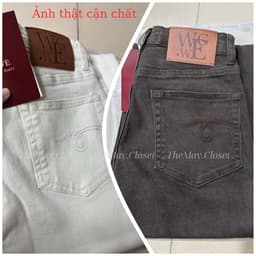 [𝑻𝒉𝒆𝑴𝒂𝒚 x 𝐖𝐆𝐖𝐄] Quần Jeans Loe 𝐖𝐆𝐖𝐄 7307, Quần Jean Nữ Ống Rộng Xòe Lưng Cao Co Giãn Giúp Tôn Dáng Dài Chân WG.WE 9