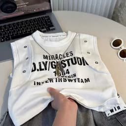 (8–27kg) Áo Tanktop 100% Cotton Hình IN 1964 | Cool Ngầu, Siêu Thoáng, Năng Động Cho Bé Yêu 2