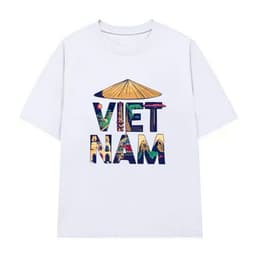 Áo thun VIỆT NAM tay lỡ Unisex nam nữ basic vải cotton co giãn 4 chiều form oversize Charit 1