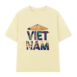 Áo thun VIỆT NAM tay lỡ Unisex nam nữ basic vải cotton co giãn 4 chiều form oversize Charit 2