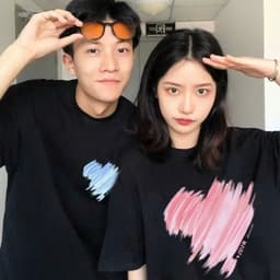Áo cặp trái tim unisex nam nữ, chất cotton 100% 6