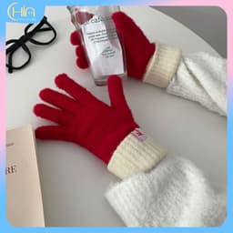 Găng tay len Cashmere ( oder ) phong cách Hàn Quốc, găng tay ngón ấm cho mùa đông 7