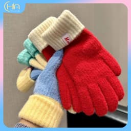 Găng tay len Cashmere ( oder ) phong cách Hàn Quốc, găng tay ngón ấm cho mùa đông 4