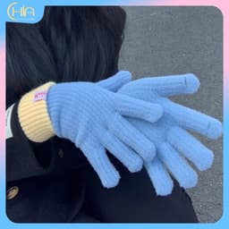 Găng tay len Cashmere ( oder ) phong cách Hàn Quốc, găng tay ngón ấm cho mùa đông 6