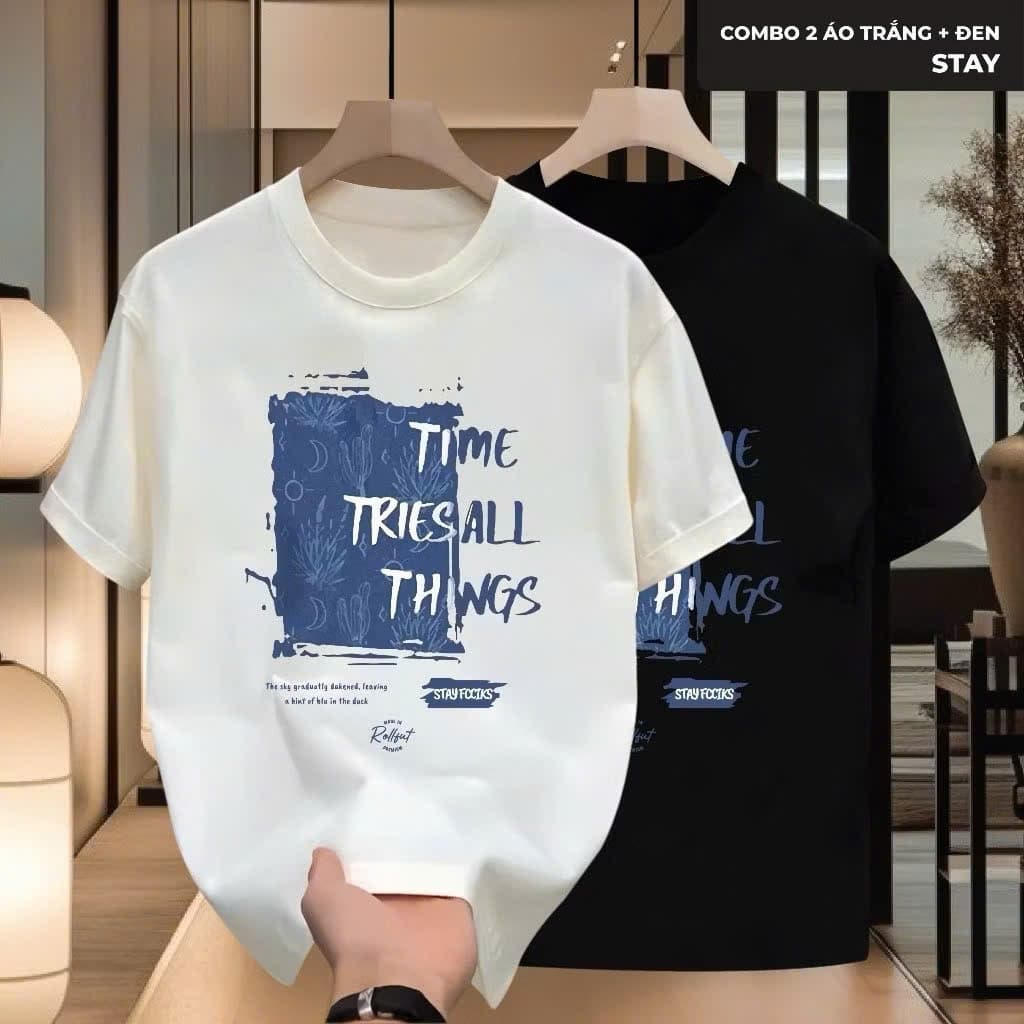 Áo thun tay lỡ Unisex nam nữ basic vải cotton co giãn 4 chiều form oversize Charit