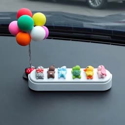Bảng số điện thoại trên ô tô để lại số điện thoại khi dừng đỗ xe gắn thú cưng mini trang trí dễ thương 6