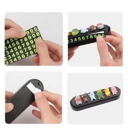 Bảng số điện thoại trên ô tô để lại số điện thoại khi dừng đỗ xe gắn thú cưng mini trang trí dễ thương 8