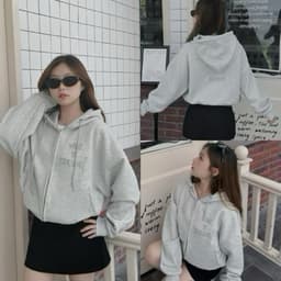 Áo khoác hoodie zip nam nữ thêu What Is True Love vải nỉ ép 2 da, nỉ bông form dáng boxy phong cách unisex 2